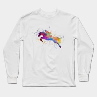 Watercolor horse show Long Sleeve T-Shirt